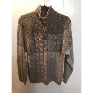 Original Weatherproof Vintage Mens L Gray Ombre Grandpa Pullover‎ Sweater